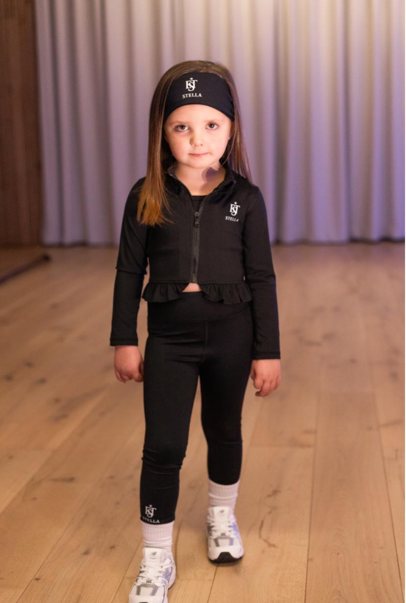 Children’s Black Frilly 3 Piece Set