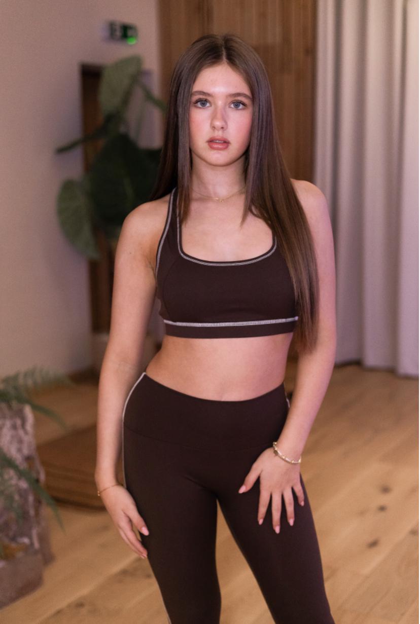 Cocoa Brown Active Set 2 Piece Set